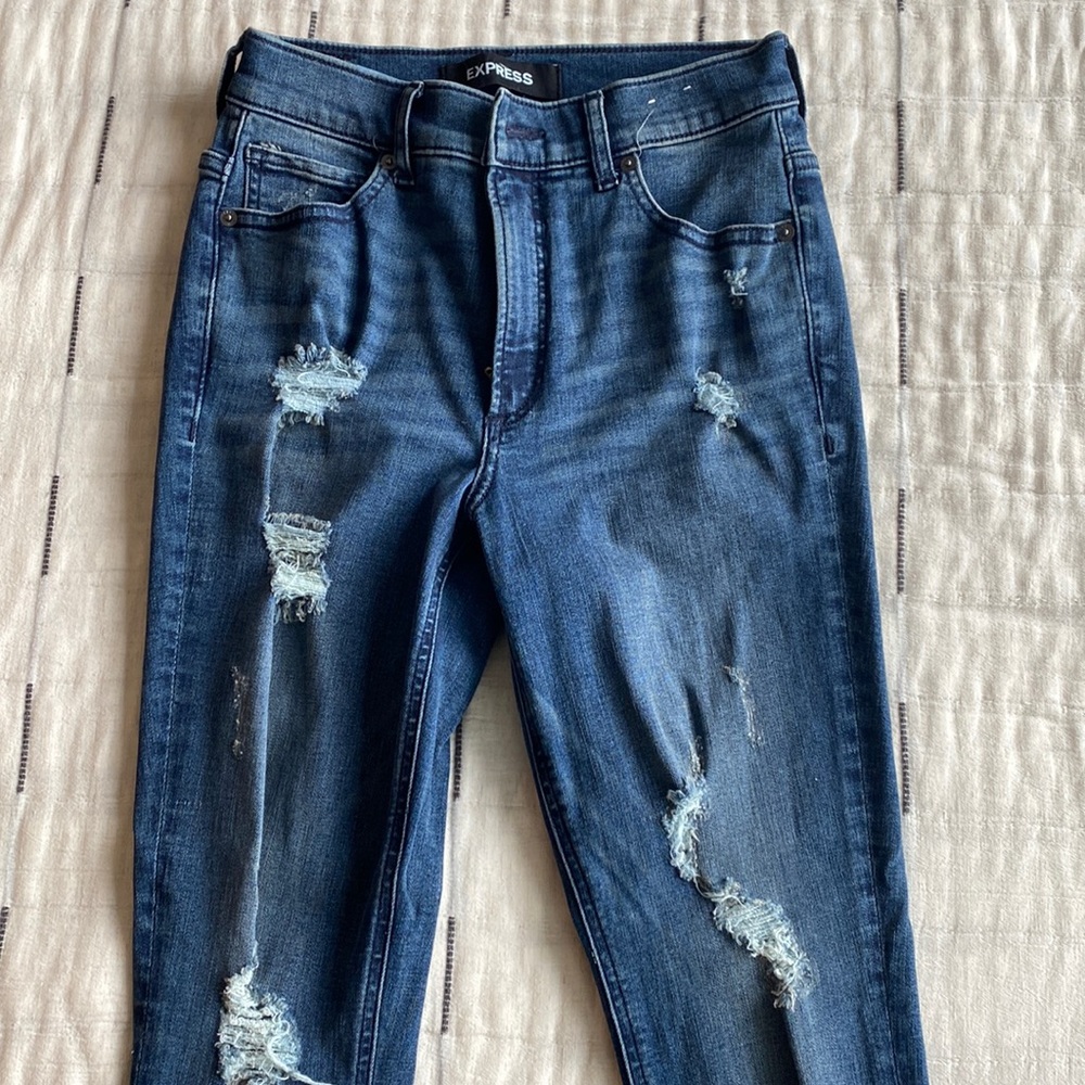 Express High waisted skinny jeans